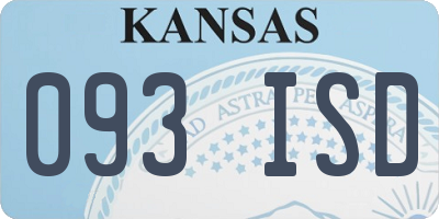 KS license plate 093ISD