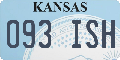KS license plate 093ISH