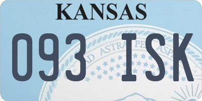 KS license plate 093ISK