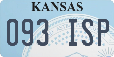 KS license plate 093ISP