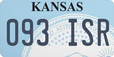 KS license plate 093ISR