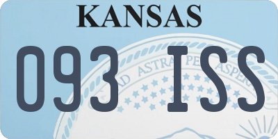 KS license plate 093ISS
