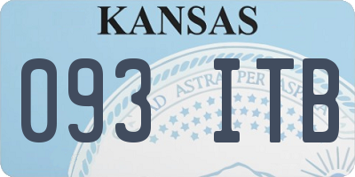 KS license plate 093ITB