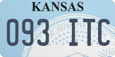 KS license plate 093ITC