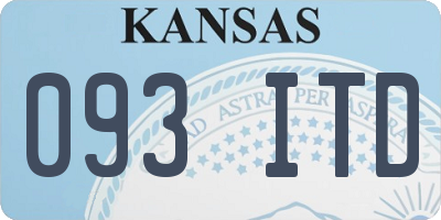 KS license plate 093ITD