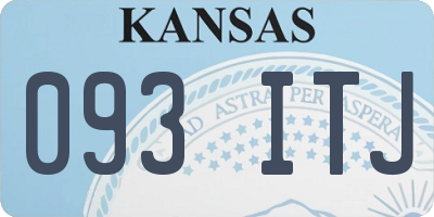 KS license plate 093ITJ