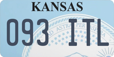 KS license plate 093ITL