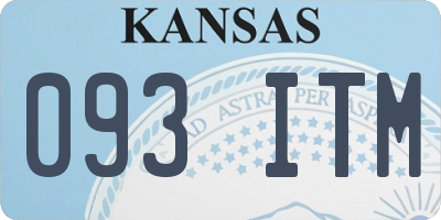 KS license plate 093ITM