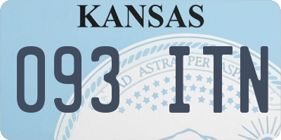 KS license plate 093ITN