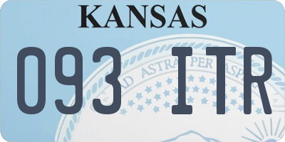 KS license plate 093ITR