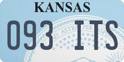 KS license plate 093ITS
