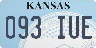 KS license plate 093IUE