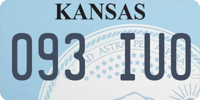 KS license plate 093IUO