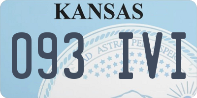 KS license plate 093IVI