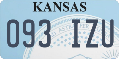 KS license plate 093IZU