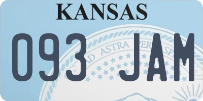 KS license plate 093JAM
