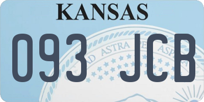 KS license plate 093JCB