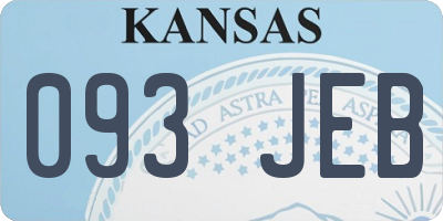 KS license plate 093JEB