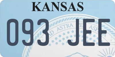 KS license plate 093JEE