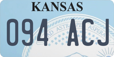 KS license plate 094ACJ