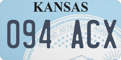 KS license plate 094ACX