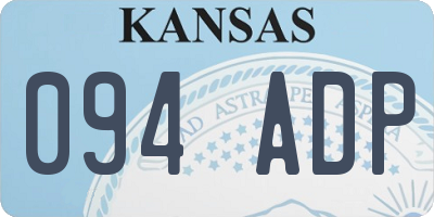 KS license plate 094ADP
