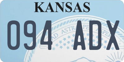 KS license plate 094ADX
