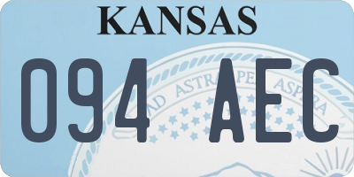 KS license plate 094AEC