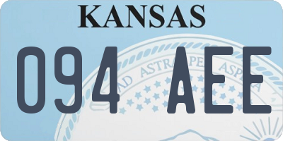 KS license plate 094AEE
