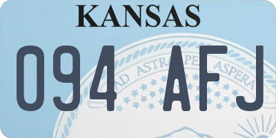 KS license plate 094AFJ