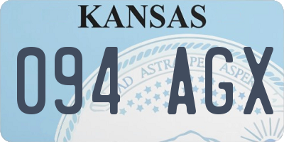 KS license plate 094AGX