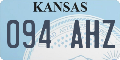 KS license plate 094AHZ