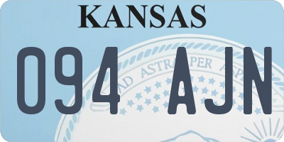 KS license plate 094AJN