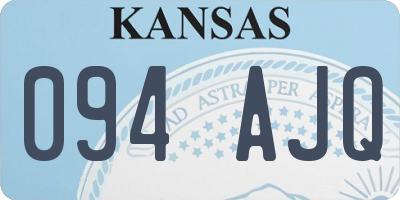 KS license plate 094AJQ