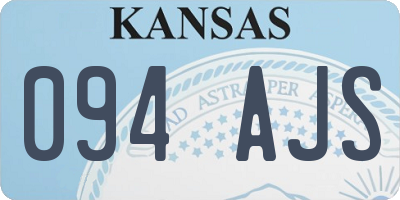 KS license plate 094AJS