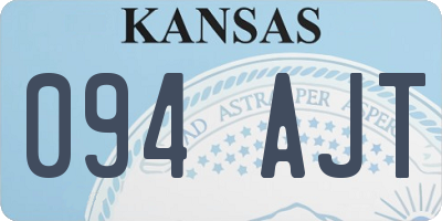 KS license plate 094AJT