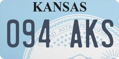 KS license plate 094AKS