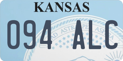 KS license plate 094ALC