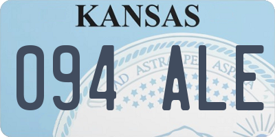 KS license plate 094ALE