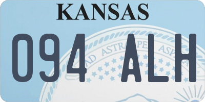 KS license plate 094ALH
