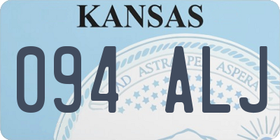 KS license plate 094ALJ