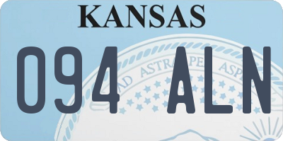 KS license plate 094ALN