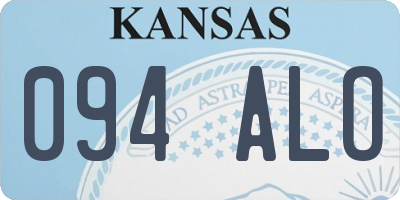 KS license plate 094ALO