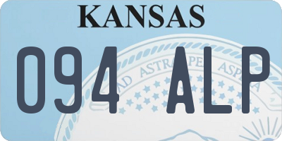 KS license plate 094ALP