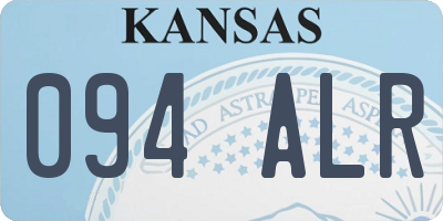 KS license plate 094ALR