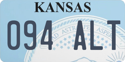 KS license plate 094ALT