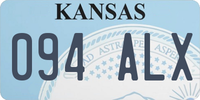 KS license plate 094ALX