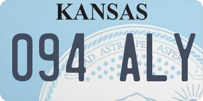 KS license plate 094ALY