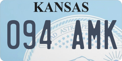 KS license plate 094AMK