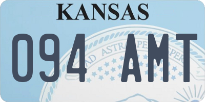 KS license plate 094AMT